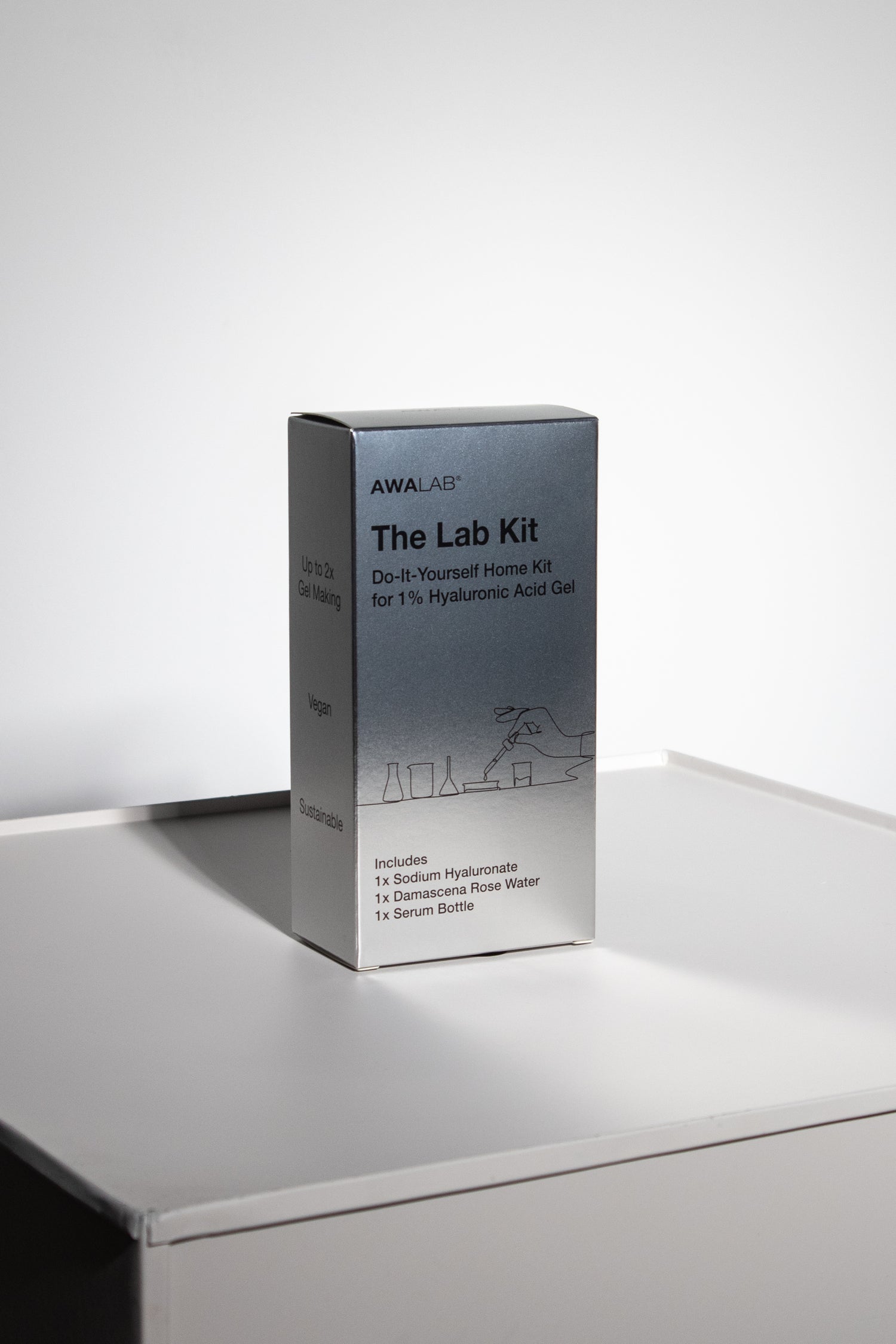 The Lab Kit Do-It-Yourself Home Kit for 1% Hyaluronic Acid Gel